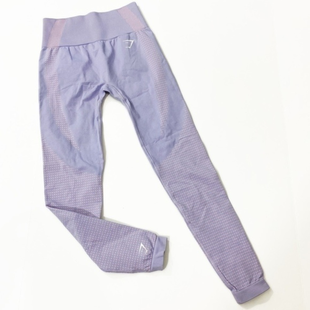 Gymshark XS Purple Lavendar Seamless 2.0 Leggings Moonstone Blue Marl‎